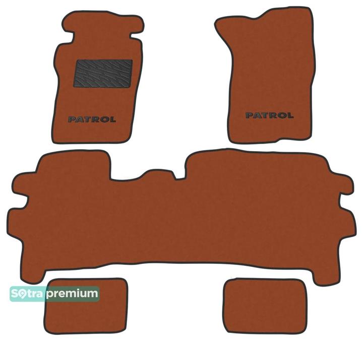 Sotra 01402-CH-TERRA Interior mats Sotra two-layer terracotta for Nissan Patrol (1988-1997), set 01402CHTERRA: Buy near me in Poland at 2407.PL - Good price!