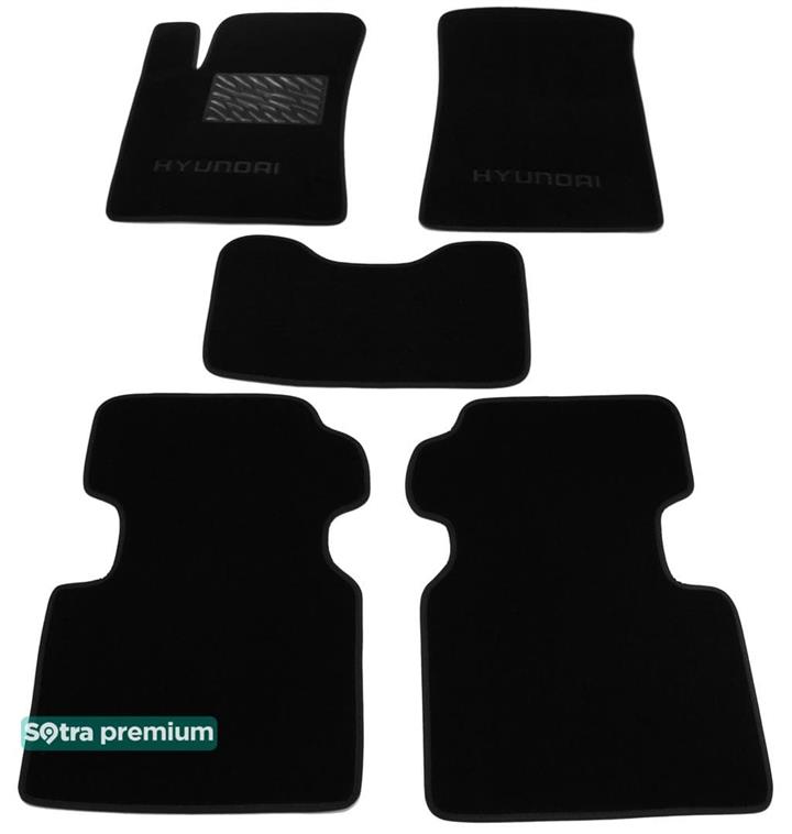 Sotra 01408-CH-BLACK Interior mats Sotra two-layer black for Hyundai Grandeur (2005-2010), set 01408CHBLACK: Buy near me in Poland at 2407.PL - Good price!