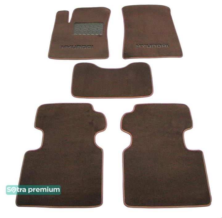 Sotra 01408-CH-CHOCO Interior mats Sotra two-layer brown for Hyundai Grandeur (2005-2010), set 01408CHCHOCO: Buy near me in Poland at 2407.PL - Good price!