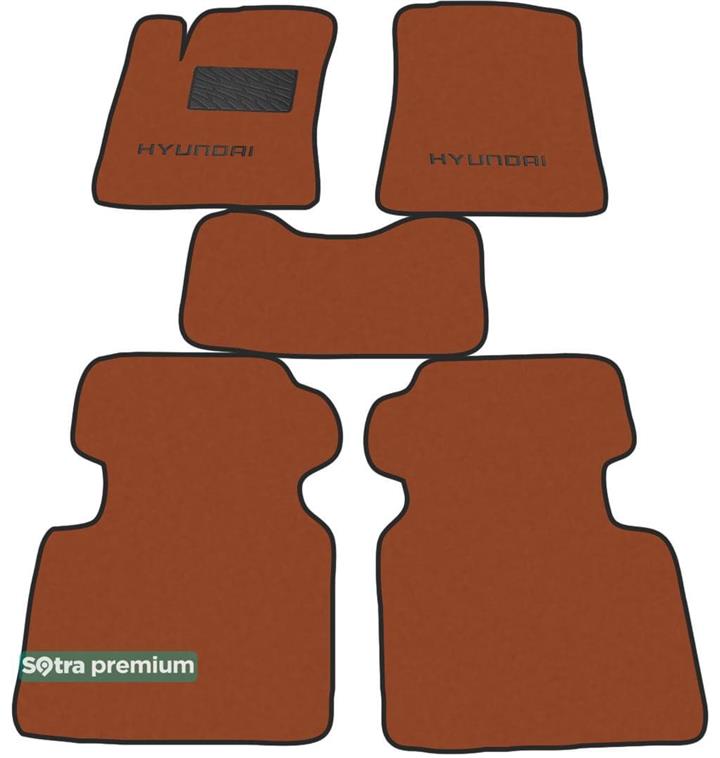 Sotra 01408-CH-TERRA Коврики салона Sotra двухслойные терракотовые для Hyundai Grandeur (2005-2010), комплект 01408CHTERRA: Отличная цена - Купить в Польше на 2407.PL!