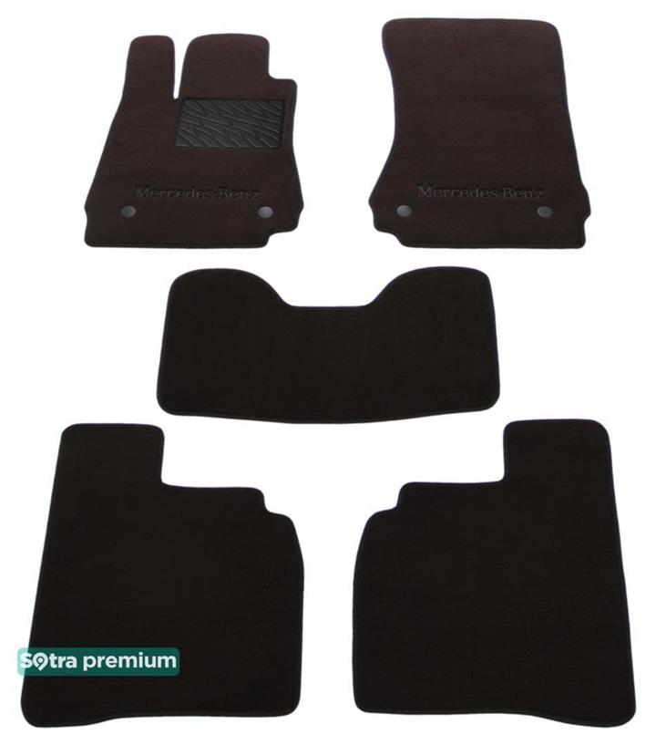 Sotra 01412-CH-CHOCO Interior mats Sotra two-layer brown for Mercedes S-class (2006-2013), set 01412CHCHOCO: Buy near me in Poland at 2407.PL - Good price!