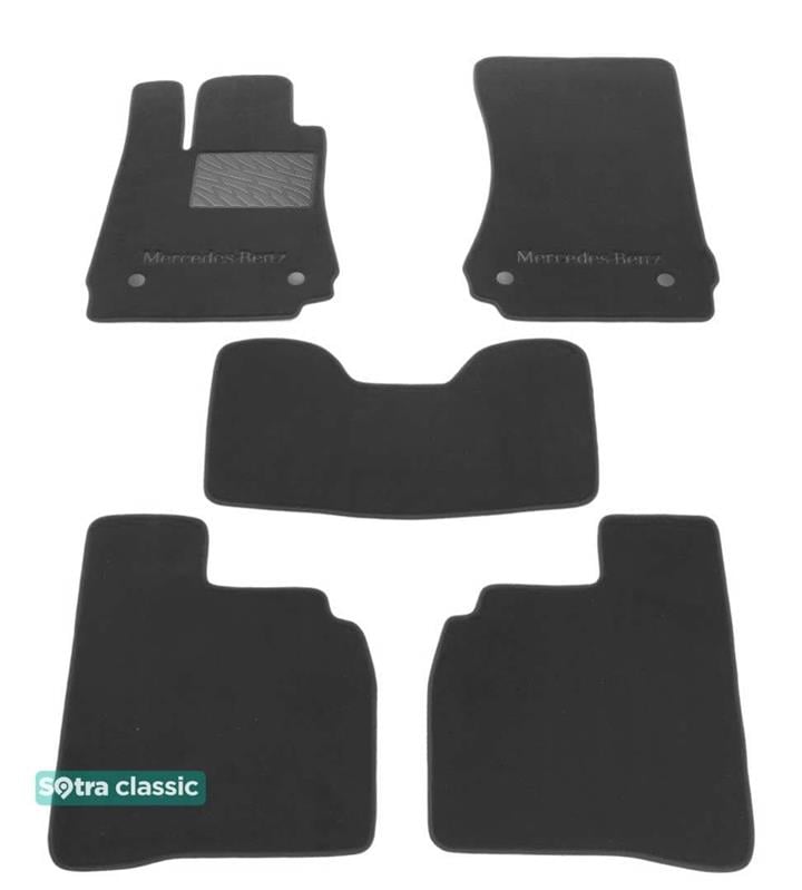 Sotra 01412-GD-GREY Interior mats Sotra two-layer gray for Mercedes S-class (2006-2013), set 01412GDGREY: Buy near me in Poland at 2407.PL - Good price!