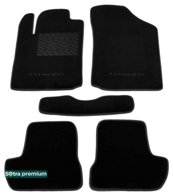 Sotra 01417-CH-BLACK Interior mats Sotra two-layer black for Citroen C2 (2003-2009), set 01417CHBLACK: Buy near me in Poland at 2407.PL - Good price!