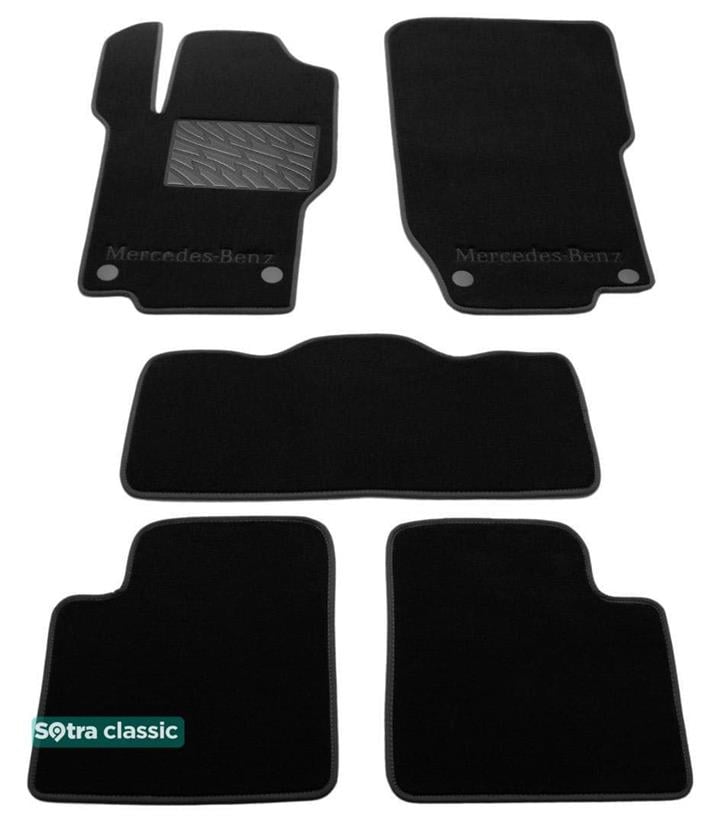 Sotra 01440-GD-BLACK Килимки салону Sotra двошарові чорні для Mercedes M-class (2005-2011), комплект 01440GDBLACK: Приваблива ціна - Купити у Польщі на 2407.PL!