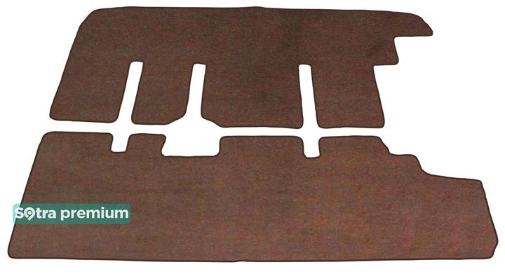 Sotra 01486-CH-CHOCO Interior mats Sotra two-layer brown for Renault Trafic (2001-2014), set 01486CHCHOCO: Buy near me in Poland at 2407.PL - Good price!