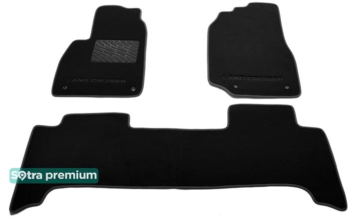 Sotra 05360-CH-BLACK Interior mats Sotra two-layer black for Toyota Land cruiser (1998-2007), set 05360CHBLACK: Buy near me in Poland at 2407.PL - Good price!