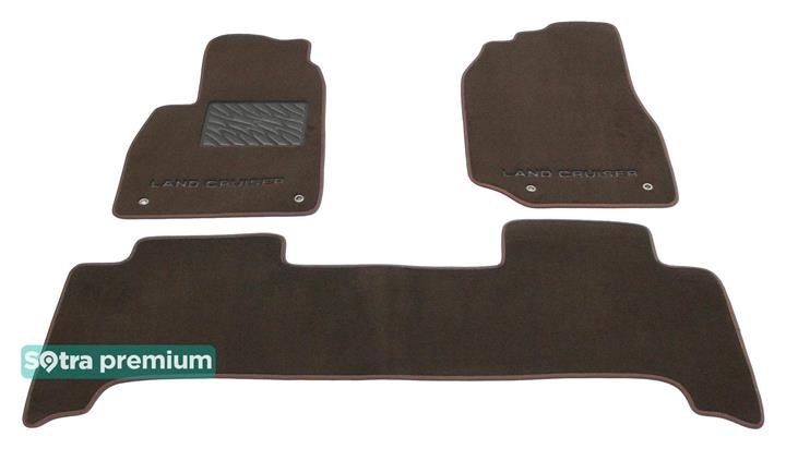Sotra 05360-CH-CHOCO Interior mats Sotra two-layer brown for Toyota Land cruiser (1998-2007), set 05360CHCHOCO: Buy near me in Poland at 2407.PL - Good price!