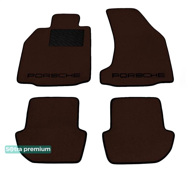 Sotra 06350-CH-CHOCO Interior mats Sotra two-layer brown for Porsche Carrera 911 (2005-2011), set 06350CHCHOCO: Buy near me in Poland at 2407.PL - Good price!