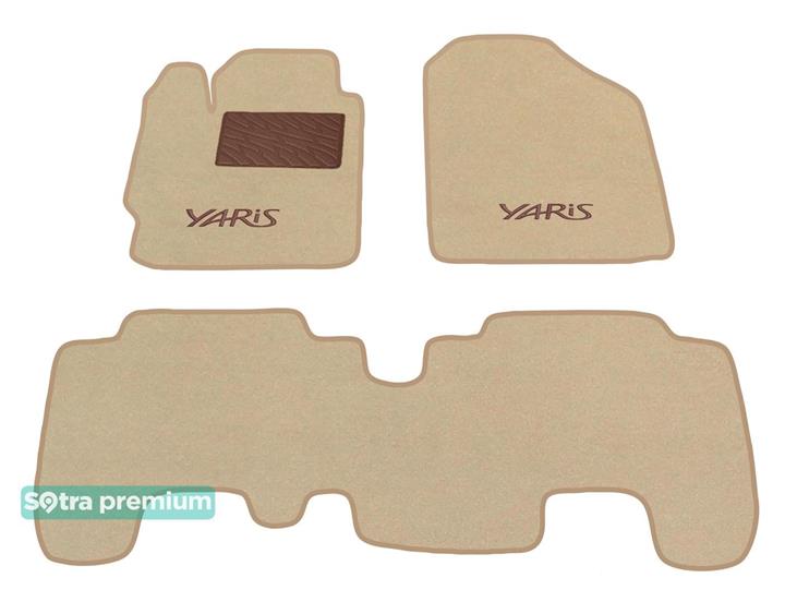 Sotra 06356-CH-BEIGE Interior mats Sotra Double layer beige for Toyota Yaris/Urban cruiser, set 06356CHBEIGE: Buy near me in Poland at 2407.PL - Good price!