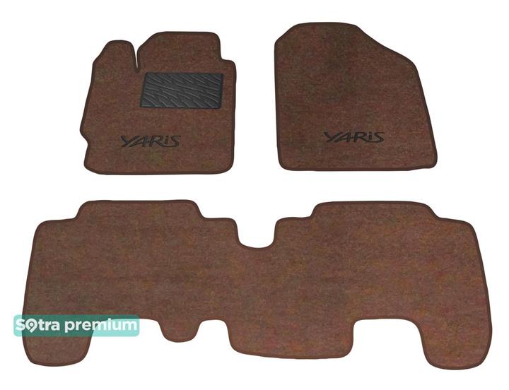 Sotra 06356-CH-CHOCO Interior mats Sotra Double layer brown for Toyota Yaris/Urban cruiser, set 06356CHCHOCO: Buy near me in Poland at 2407.PL - Good price!