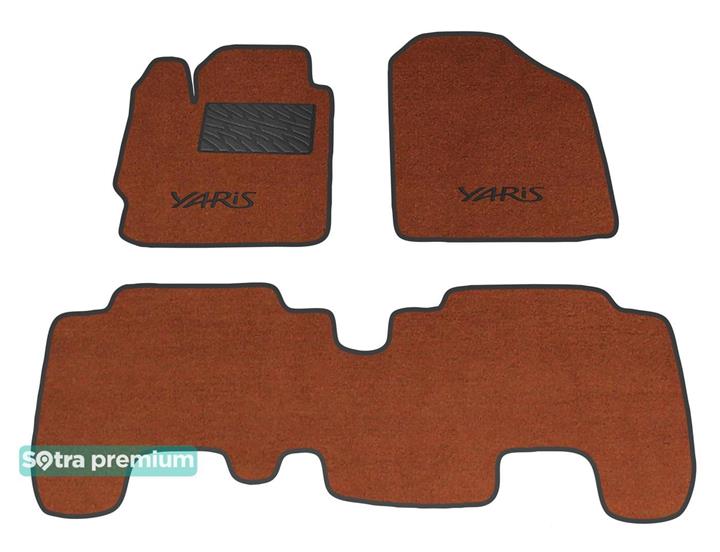 Sotra 06356-CH-TERRA Interior mats Sotra Two-layer terracotta for Toyota Yaris/Urban cruiser, set 06356CHTERRA: Buy near me in Poland at 2407.PL - Good price!