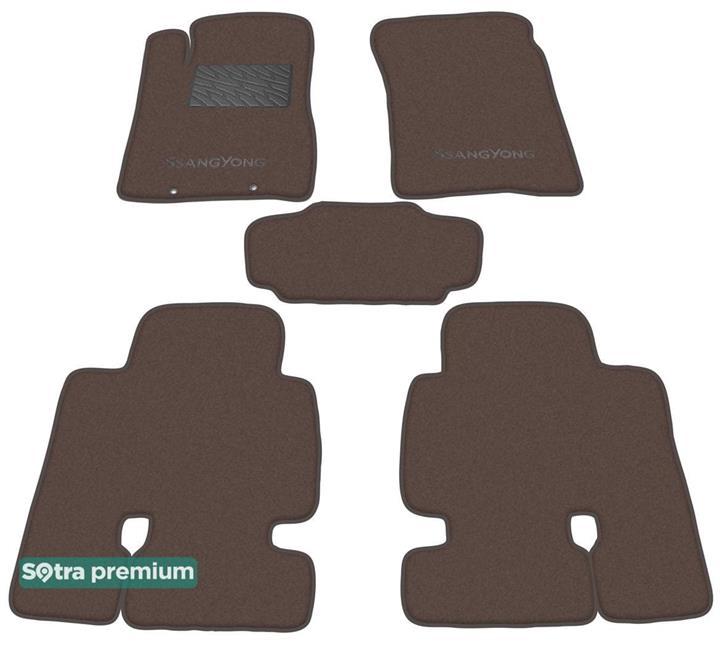 Sotra 06438-CH-CHOCO Interior mats Sotra two-layer brown for Ssang yong Kyron (2005-2014), set 06438CHCHOCO: Buy near me in Poland at 2407.PL - Good price!