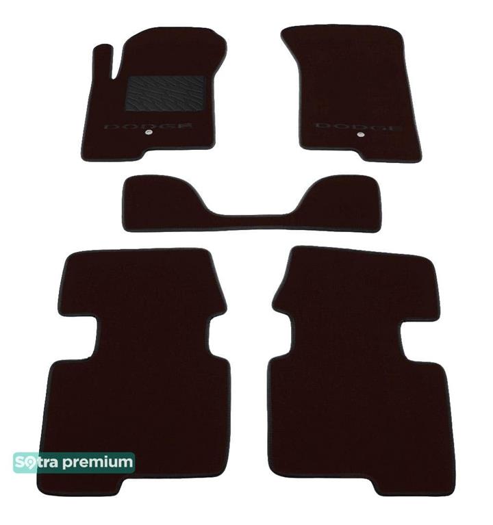 Sotra 06440-CH-CHOCO Interior mats Sotra two-layer brown for Dodge Caliber (2007-2012), set 06440CHCHOCO: Buy near me in Poland at 2407.PL - Good price!