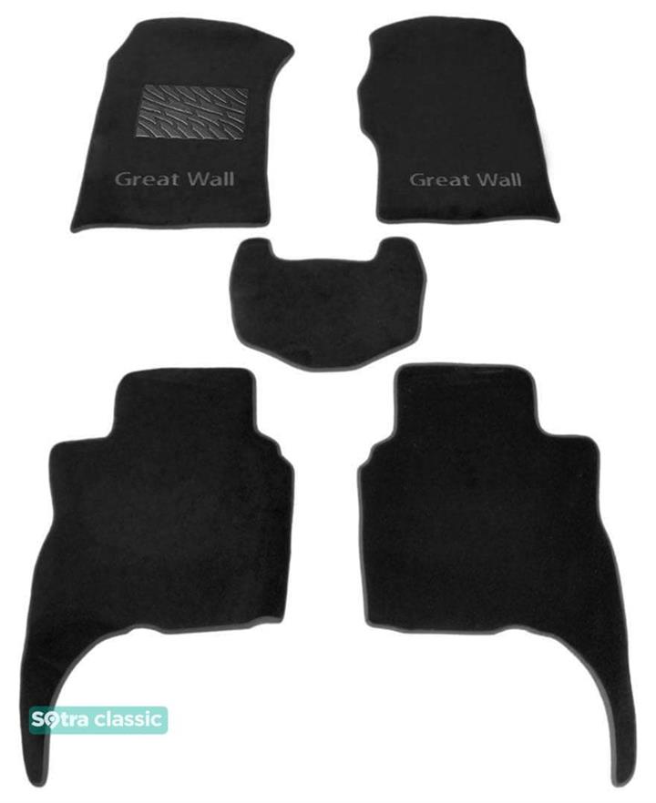Sotra 06447-GD-BLACK Interior mats Sotra two-layer black for Great wall Pegasus (2004-2012), set 06447GDBLACK: Buy near me at 2407.PL in Poland at an Affordable price!