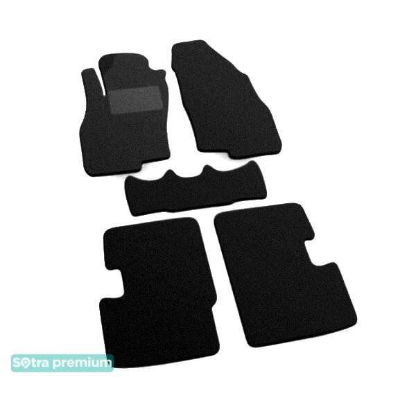 Sotra 06458-CH-BLACK Interior mats Sotra two-layer black for Fiat Grand punto (2005-2018), set 06458CHBLACK: Buy near me at 2407.PL in Poland at an Affordable price!