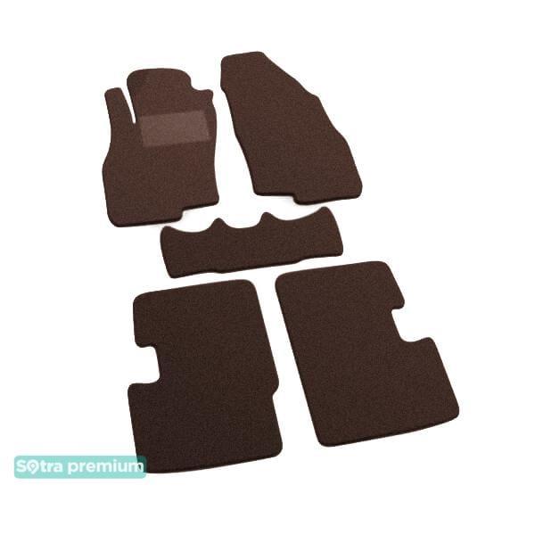 Sotra 06458-CH-CHOCO Interior mats Sotra two-layer brown for Fiat Grand punto (2005-2018), set 06458CHCHOCO: Buy near me in Poland at 2407.PL - Good price!