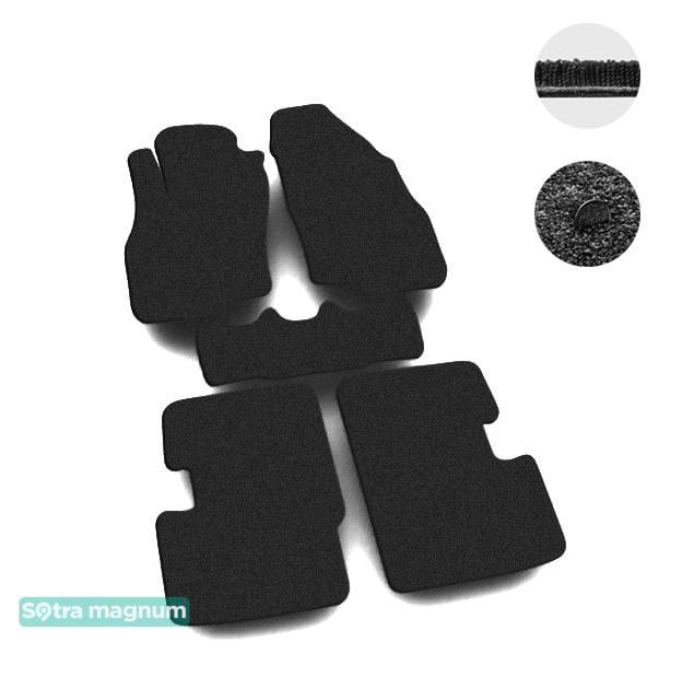 Sotra 06458-MG15-BLACK Interior mats Sotra two-layer black for Fiat Grand punto (2005-2018), set 06458MG15BLACK: Buy near me in Poland at 2407.PL - Good price!