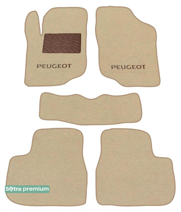 Sotra 06472-CH-BEIGE Interior mats Sotra two-layer beige for Peugeot 207 (2006-2014), set 06472CHBEIGE: Buy near me in Poland at 2407.PL - Good price!