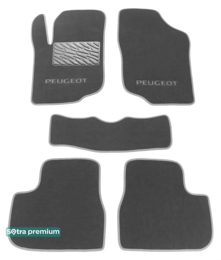 Sotra 06472-CH-GREY Interior mats Sotra two-layer gray for Peugeot 207 (2006-2014), set 06472CHGREY: Buy near me in Poland at 2407.PL - Good price!