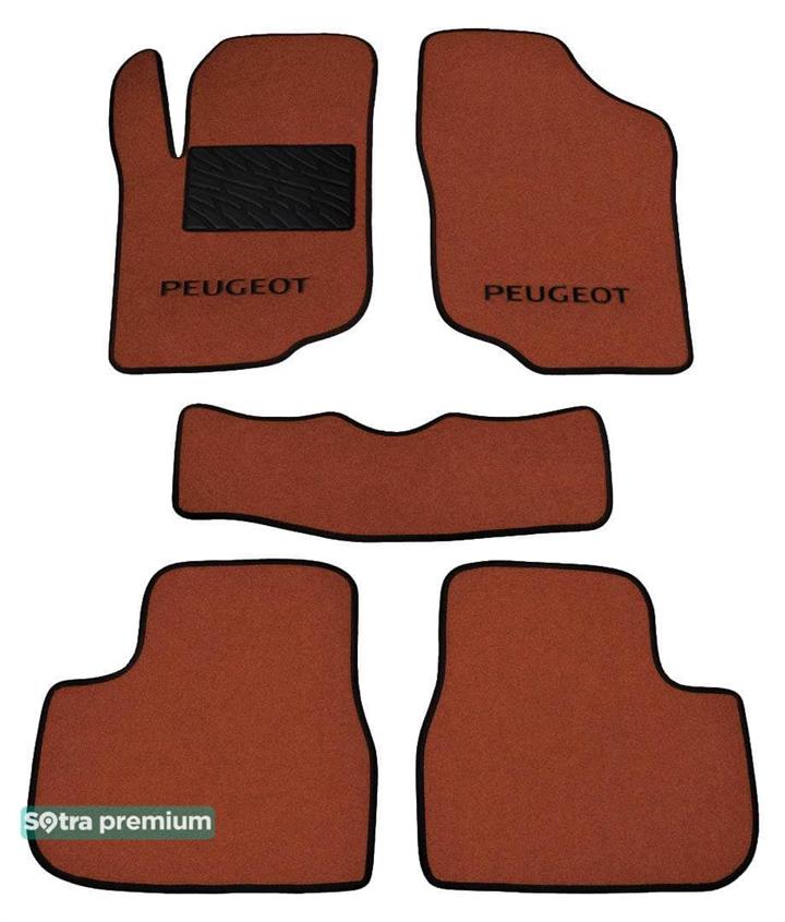 Sotra 06472-CH-TERRA Interior mats Sotra two-layer terracotta for Peugeot 207 (2006-2014), set 06472CHTERRA: Buy near me in Poland at 2407.PL - Good price!