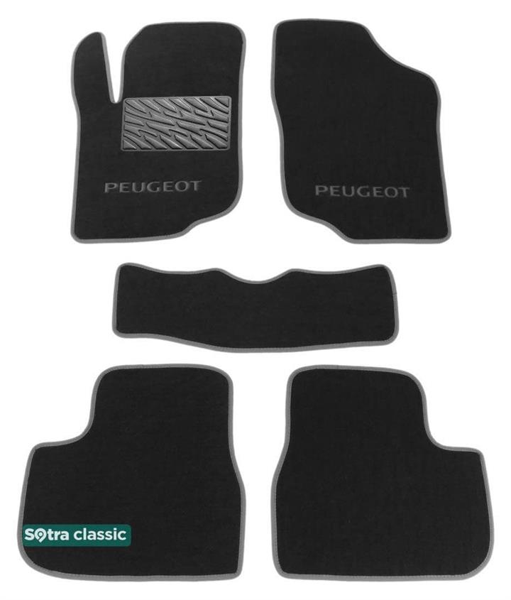 Sotra 06472-GD-GREY Interior mats Sotra two-layer gray for Peugeot 207 (2006-2014), set 06472GDGREY: Buy near me in Poland at 2407.PL - Good price!