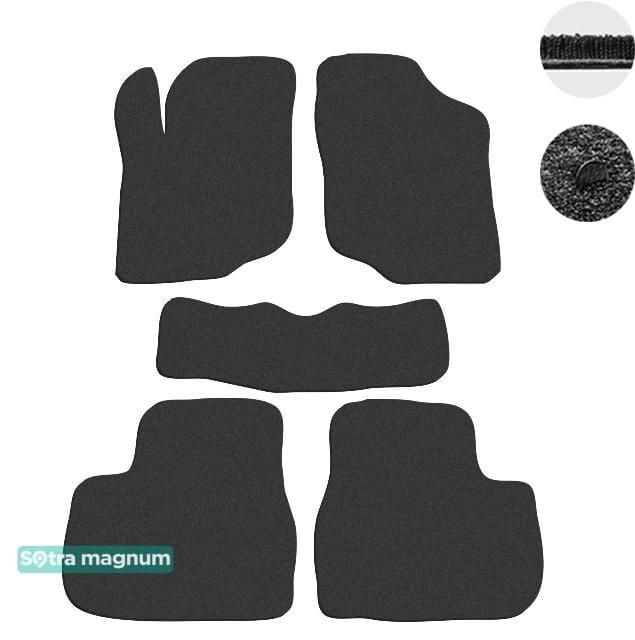 Sotra 06472-MG15-BLACK Interior mats Sotra two-layer black for Peugeot 207 (2006-2014), set 06472MG15BLACK: Buy near me in Poland at 2407.PL - Good price!
