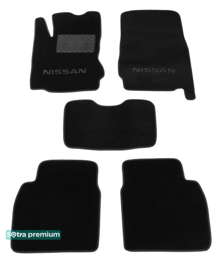 Sotra 06502-CH-BLACK Interior mats Sotra two-layer black for Nissan Note (2005-2013), set 06502CHBLACK: Buy near me at 2407.PL in Poland at an Affordable price!