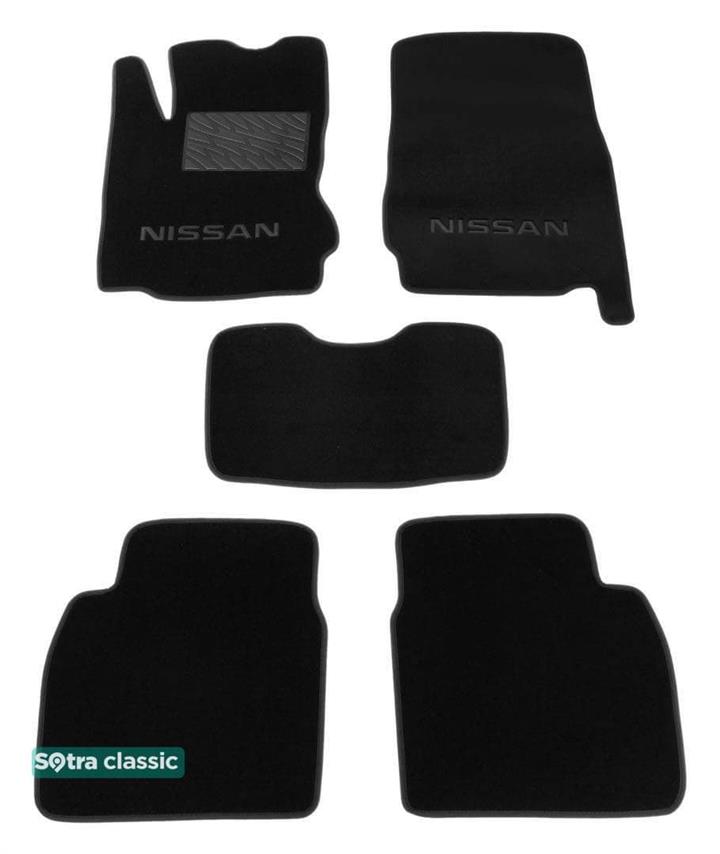 Sotra 06502-GD-BLACK Interior mats Sotra two-layer black for Nissan Note (2005-2013), set 06502GDBLACK: Buy near me in Poland at 2407.PL - Good price!