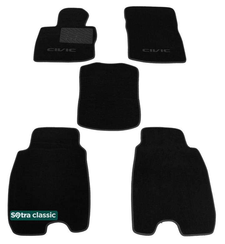 Sotra 06503-GD-BLACK Килимки салону Sotra двошарові чорні для Honda Civic (2006-2011), комплект 06503GDBLACK: Приваблива ціна - Купити у Польщі на 2407.PL!
