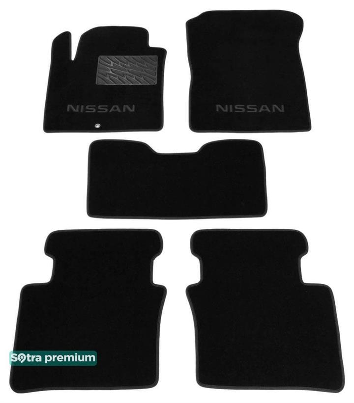Sotra 06505-CH-BLACK Interior mats Sotra two-layer black for Nissan Teana (2003-2008), set 06505CHBLACK: Buy near me in Poland at 2407.PL - Good price!