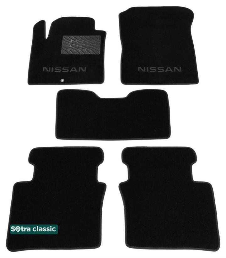Sotra 06505-GD-BLACK Interior mats Sotra two-layer black for Nissan Teana (2003-2008), set 06505GDBLACK: Buy near me in Poland at 2407.PL - Good price!