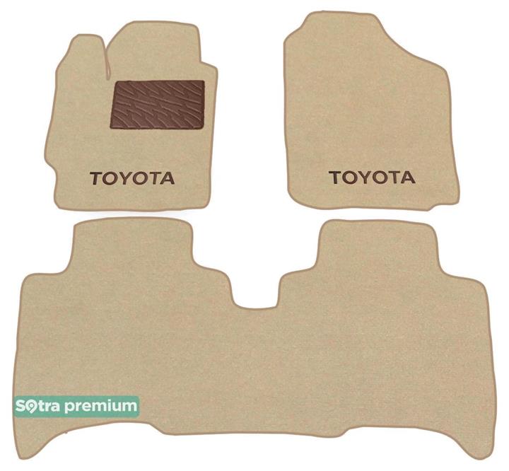 Sotra 06512-CH-BEIGE Interior mats Sotra two-layer beige for Toyota Yaris sedan (2005-2012), set 06512CHBEIGE: Buy near me in Poland at 2407.PL - Good price!