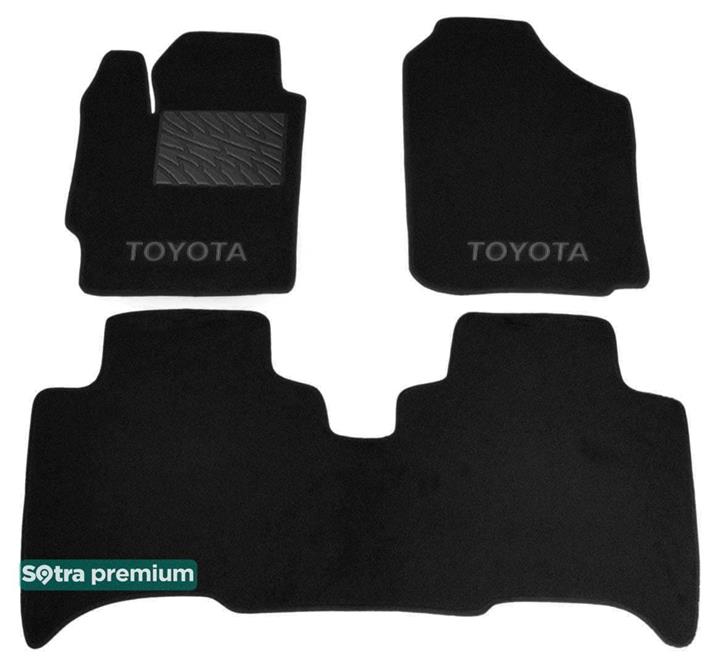 Sotra 06512-CH-BLACK Interior mats Sotra two-layer black for Toyota Yaris sedan (2005-2012), set 06512CHBLACK: Buy near me in Poland at 2407.PL - Good price!