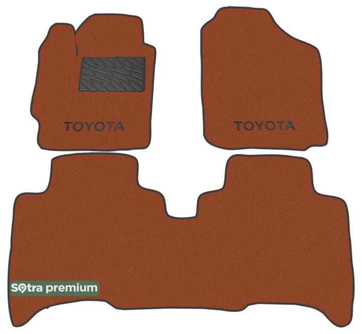Sotra 06512-CH-TERRA Interior mats Sotra two-layer terracotta for Toyota Yaris sedan (2005-2012), set 06512CHTERRA: Buy near me in Poland at 2407.PL - Good price!