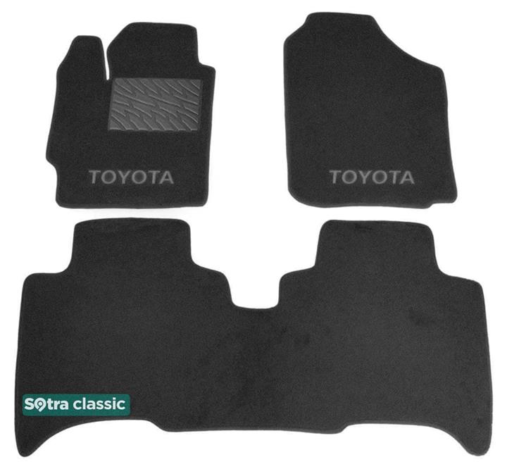 Sotra 06512-GD-GREY Interior mats Sotra two-layer gray for Toyota Yaris sedan (2005-2012), set 06512GDGREY: Buy near me in Poland at 2407.PL - Good price!