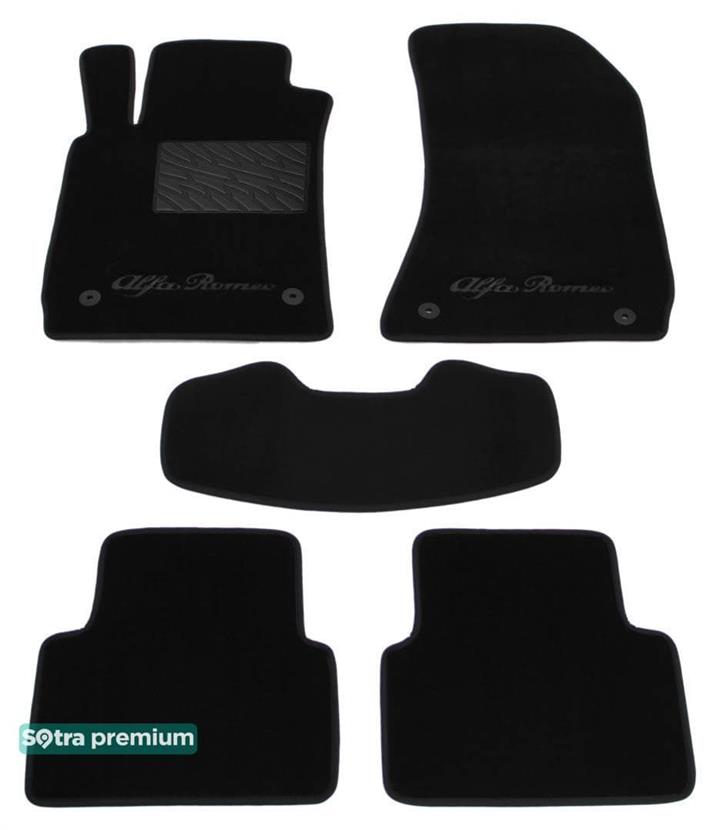 Sotra 06561-CH-BLACK Interior mats Sotra two-layer black for Alfa Romeo 159 (2004-2011), set 06561CHBLACK: Buy near me in Poland at 2407.PL - Good price!