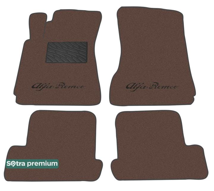 Sotra 06562-CH-CHOCO Interior mats Sotra two-layer brown for Alfa Romeo Brera (2005-2010), set 06562CHCHOCO: Buy near me in Poland at 2407.PL - Good price!