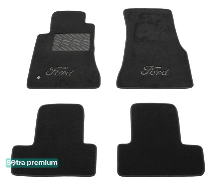 Sotra 06580-CH-BLACK Interior mats Sotra two-layer black for Ford Mustang (2005-2014), set 06580CHBLACK: Buy near me in Poland at 2407.PL - Good price!
