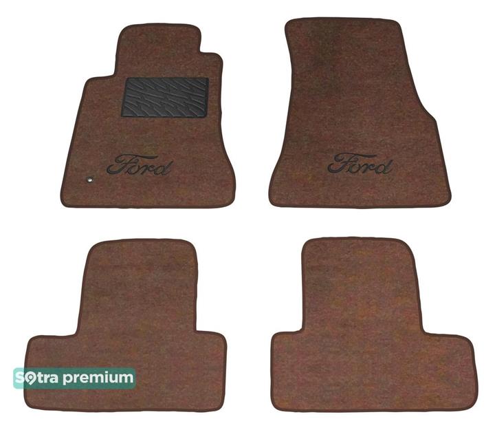 Sotra 06580-CH-CHOCO Interior mats Sotra two-layer brown for Ford Mustang (2005-2014), set 06580CHCHOCO: Buy near me in Poland at 2407.PL - Good price!