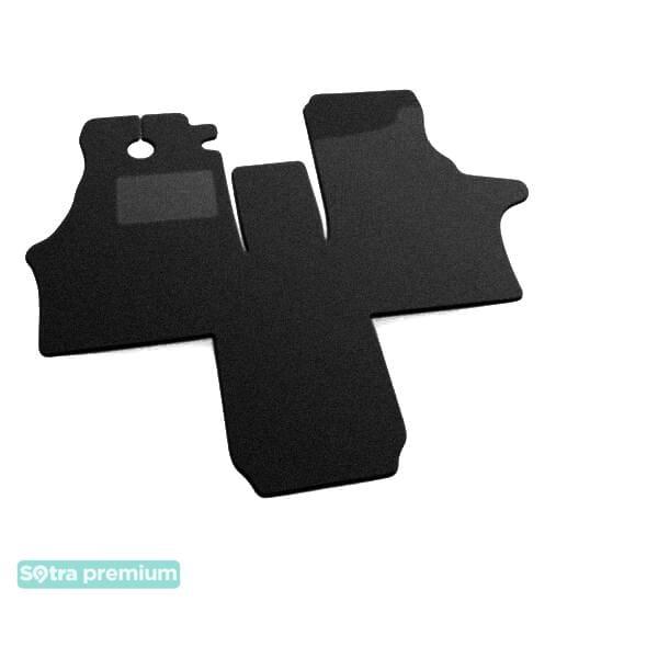Sotra 06583-CH-BLACK Interior mats Sotra two-layer black for Mercedes Vito / viano (1996-2003), set 06583CHBLACK: Buy near me in Poland at 2407.PL - Good price!