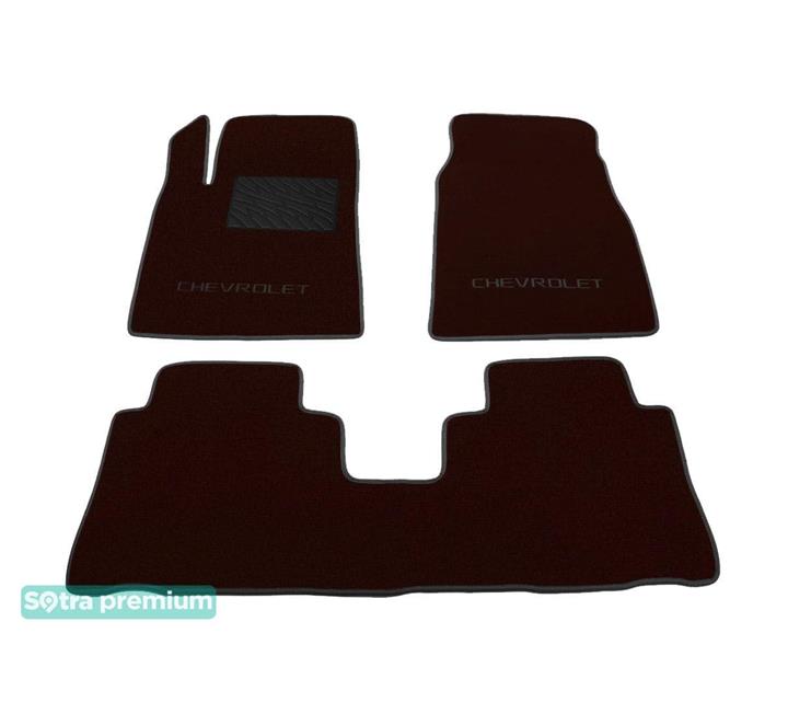 Sotra 06593-CH-CHOCO Interior mats Sotra two-layer brown for Chevrolet Captiva (2006-2009), set 06593CHCHOCO: Buy near me in Poland at 2407.PL - Good price!