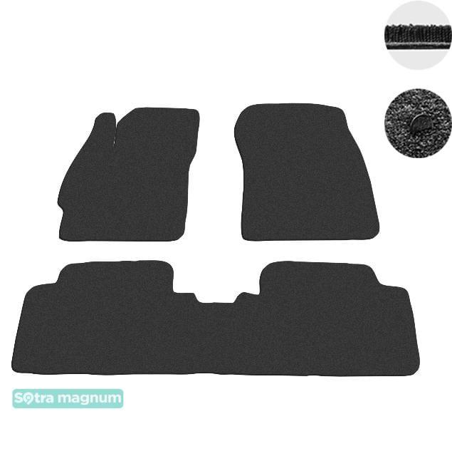 Sotra 06625-MG15-BLACK Interior mats Sotra two-layer black for Toyota Auris (2006-2012), set 06625MG15BLACK: Buy near me in Poland at 2407.PL - Good price!