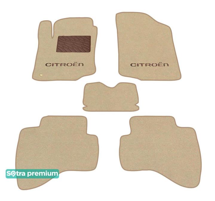 Sotra 06644-CH-BEIGE Interior mats Sotra two-layer beige for Citroen C1 (2005-2011), set 06644CHBEIGE: Buy near me in Poland at 2407.PL - Good price!