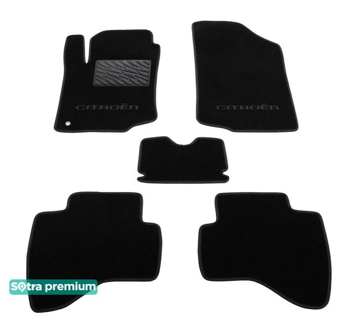 Sotra 06644-CH-BLACK Interior mats Sotra two-layer black for Citroen C1 (2005-2011), set 06644CHBLACK: Buy near me in Poland at 2407.PL - Good price!