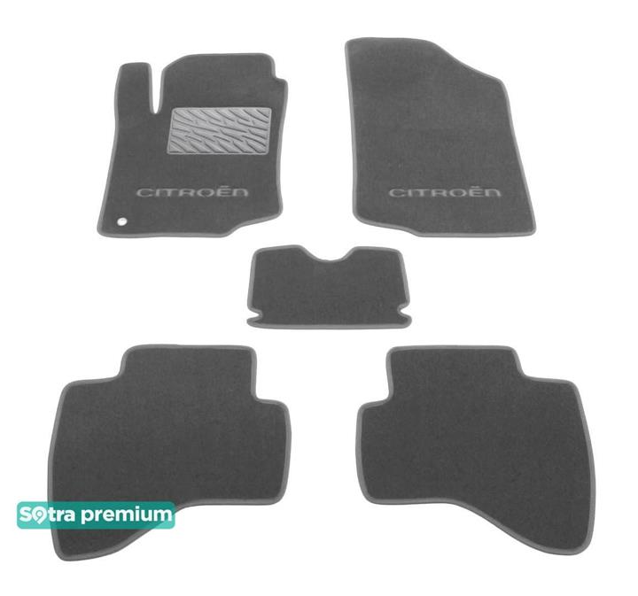 Sotra 06644-CH-GREY Interior mats Sotra two-layer gray for Citroen C1 (2005-2011), set 06644CHGREY: Buy near me in Poland at 2407.PL - Good price!