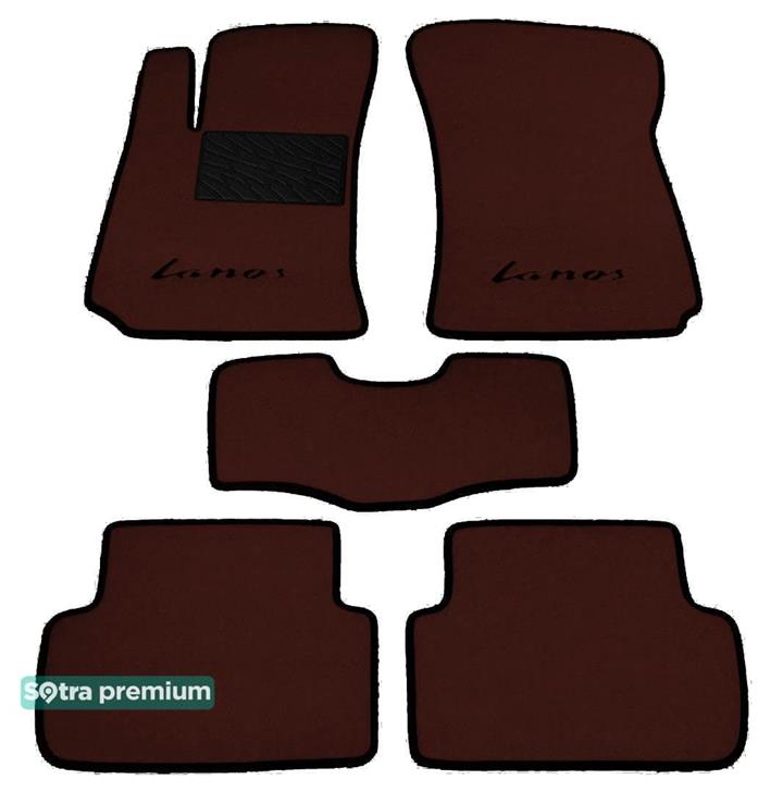 Sotra 06665-CH-CHOCO Interior mats Sotra two-layer brown for Daewoo Lanos (1997-), set 06665CHCHOCO: Buy near me in Poland at 2407.PL - Good price!