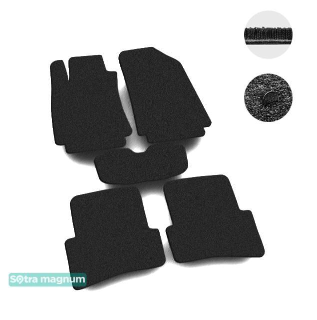 Sotra 06678-MG15-BLACK Interior mats Sotra two-layer black for Renault Clio (2005-2014), set 06678MG15BLACK: Buy near me in Poland at 2407.PL - Good price!