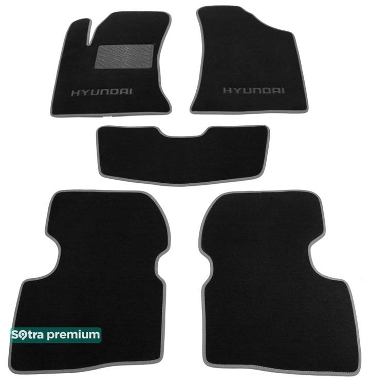 Sotra 06683-CH-BLACK Коврики салона Sotra двухслойные черные для Hyundai Elantra (2006-2010), комплект 06683CHBLACK: Купить в Польше - Отличная цена на 2407.PL!