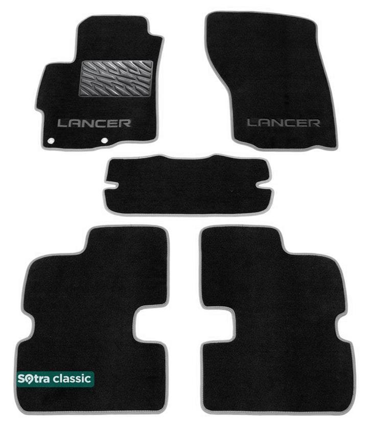 Sotra 06686-GD-BLACK Interior mats Sotra two-layer black for Mitsubishi Lancer / evolution (2008-), set 06686GDBLACK: Buy near me in Poland at 2407.PL - Good price!