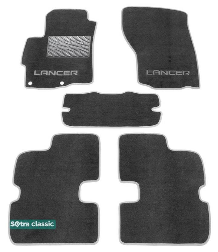 Sotra 06686-GD-GREY Interior mats Sotra two-layer gray for Mitsubishi Lancer / evolution (2008-), set 06686GDGREY: Buy near me in Poland at 2407.PL - Good price!